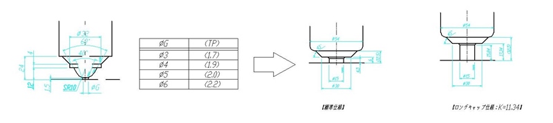 導入事例 No.23　VSノズル【VS063】【VS080】トップタイプ ロングキャップ仕様